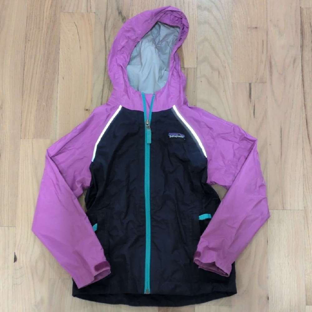 Vibrant Hooded Jacket with Teal Zipper